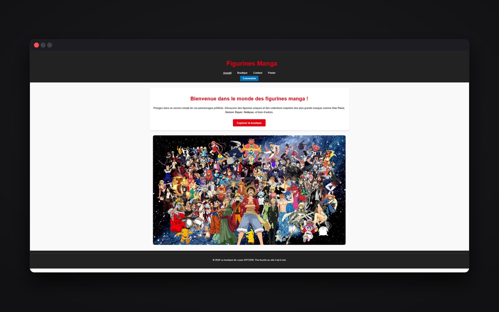 Accueil du site Figurines Manga